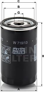 Mann-Filter W 719/13 - Oljefilter xdelar.se