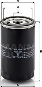 Mann-Filter W 719/1 - Oljefilter xdelar.se