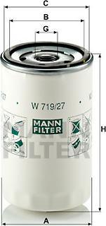 Mann-Filter W 719/27 - Oljefilter xdelar.se