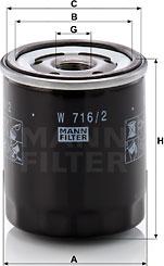 Mann-Filter W 716/2 - Oljefilter xdelar.se