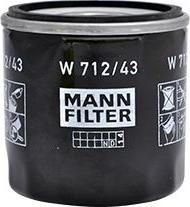 Mann-Filter W 712/43 - Oljefilter xdelar.se