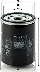 Mann-Filter W 717/2 - Oljefilter xdelar.se