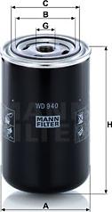 Mann-Filter WD 940 - Oljefilter xdelar.se