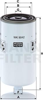 Mann-Filter WK 9042 x - Bränslefilter xdelar.se