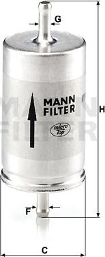 Mann-Filter WK 410 - Bränslefilter xdelar.se