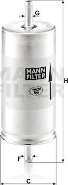 Mann-Filter WK 413 - Bränslefilter xdelar.se