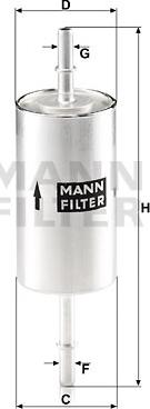 Mann-Filter WK 512/1 - Bränslefilter xdelar.se