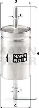 Mann-Filter WK 512 - Bränslefilter xdelar.se