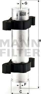 Mann-Filter WK 521/2 - Bränslefilter xdelar.se