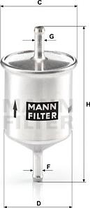 Mann-Filter WK 66 - Bränslefilter xdelar.se