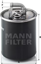 Mann-Filter WK 842/17 - Bränslefilter xdelar.se