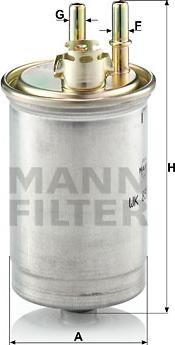 Mann-Filter WK 853/7 - Bränslefilter xdelar.se