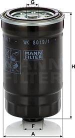 Mann-Filter WK 8019/1 - Bränslefilter xdelar.se