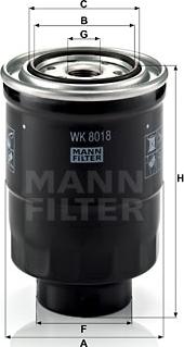 Mann-Filter WK 8018 x - Bränslefilter xdelar.se