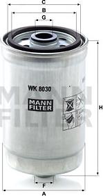 Mann-Filter WK 8030 - Bränslefilter xdelar.se