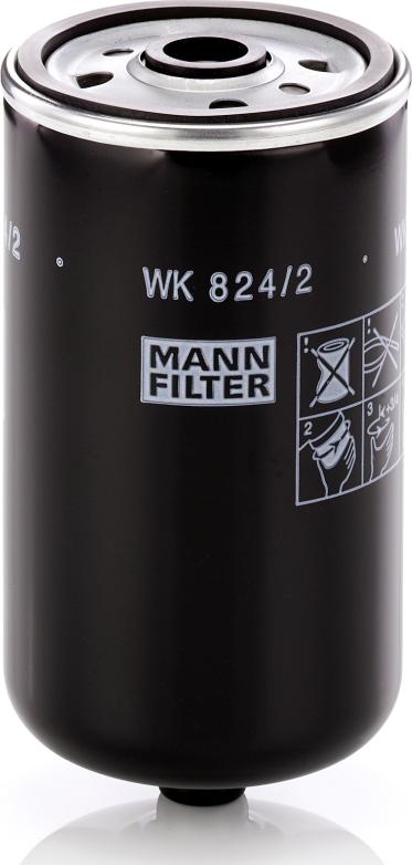 Mann-Filter WK 824/2 - Bränslefilter xdelar.se