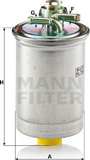 Mann-Filter WK 823 - Bränslefilter xdelar.se