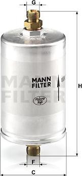 Mann-Filter WK 726/3 - Bränslefilter xdelar.se