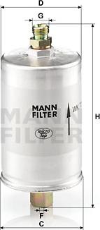 Mann-Filter WK 726 - Bränslefilter xdelar.se