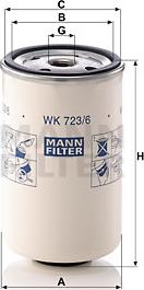 Mann-Filter WK 723/6 - Bränslefilter xdelar.se