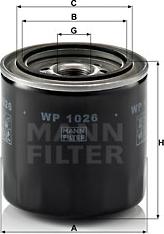 Mann-Filter WP 1026 - Oljefilter xdelar.se