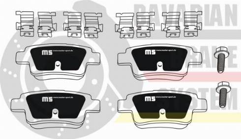 MASTER-SPORT GERMANY W236038362 - Bromsbeläggssats, skivbroms xdelar.se