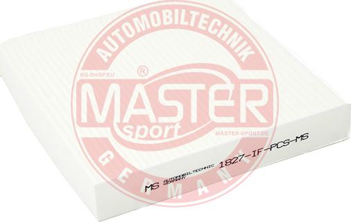 MASTER-SPORT GERMANY 1827-IF-PCS-MS - Filter, kupéventilation xdelar.se