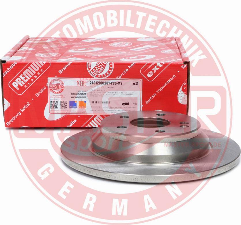 MASTER-SPORT GERMANY 24012001231-PCS-MS - Bromsskiva xdelar.se