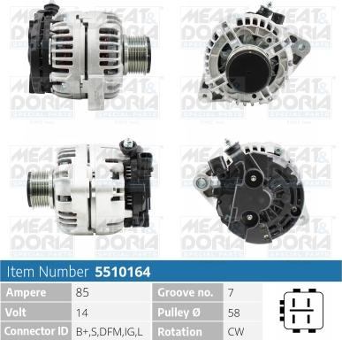 Meat & Doria 5510164 - Generator xdelar.se