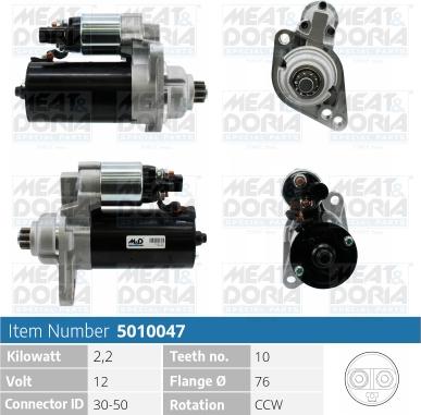 Meat & Doria 5010047 - Startmotor xdelar.se