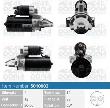 Meat & Doria 5010003 - Startmotor xdelar.se