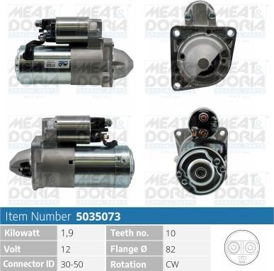 Meat & Doria 5035073 - Startmotor xdelar.se