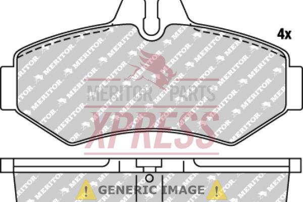 Meritor MDP1102 - Bromsbeläggssats, skivbroms xdelar.se