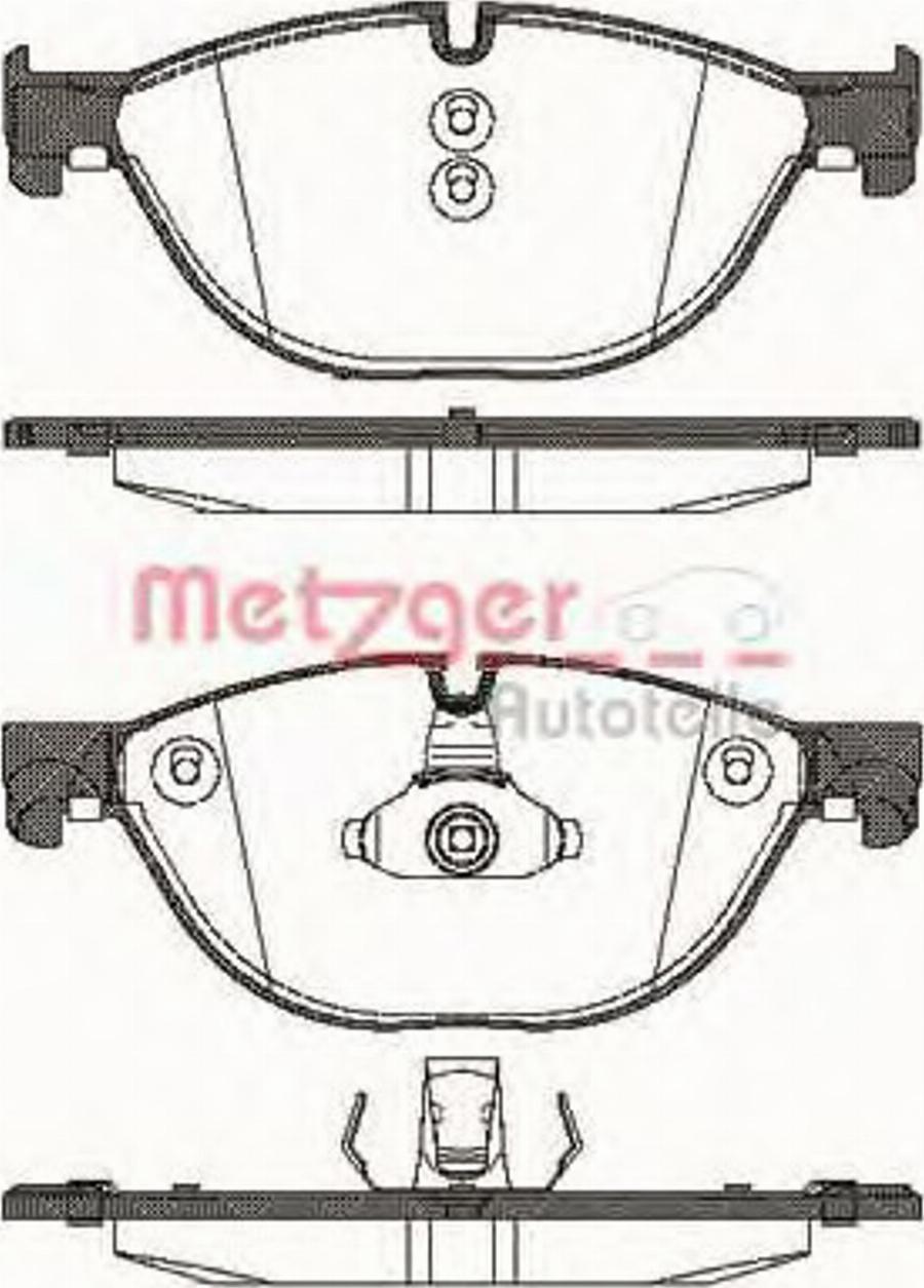 Metzger 1414.00 - Bromsbeläggssats, skivbroms xdelar.se