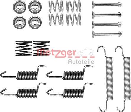 Metzger 105-0899 - Tillbehörssats, bromsbackar, parkeringsbroms xdelar.se