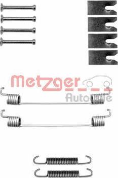 Metzger 105-0827 - Tillbehörssats, bromsbackar xdelar.se