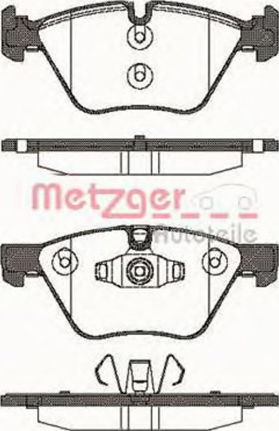 Metzger 105210 - Bromsbeläggssats, skivbroms xdelar.se