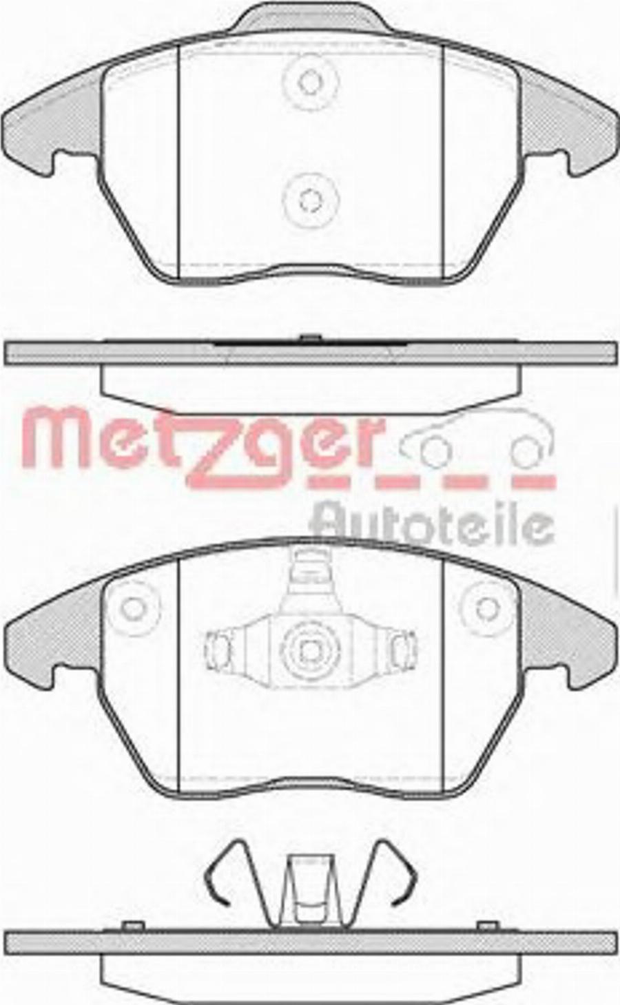 Metzger 103010 - Bromsbeläggssats, skivbroms xdelar.se