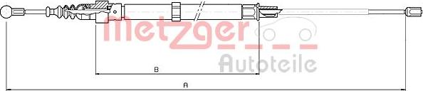 Metzger 10.7508 - Vajer, parkeringsbroms xdelar.se