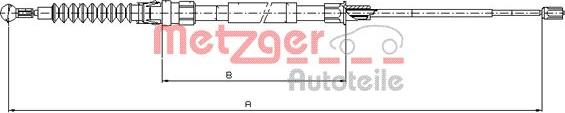 Metzger 10.7518 - Vajer, parkeringsbroms xdelar.se