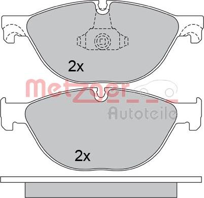 Metzger 1170564 - Bromsbeläggssats, skivbroms xdelar.se