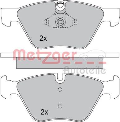 Metzger 1170203 - Bromsbeläggssats, skivbroms xdelar.se