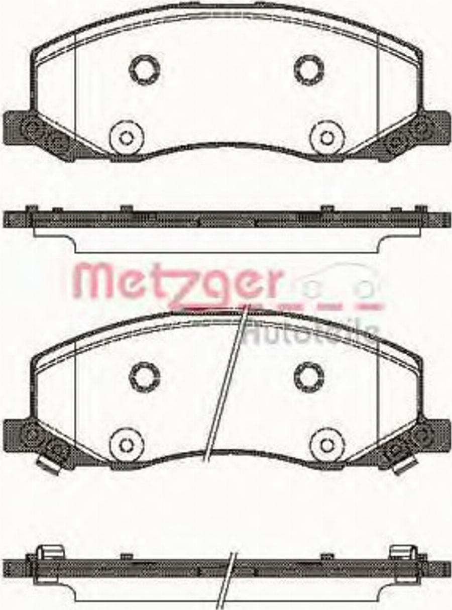 Metzger 138602 - Bromsbeläggssats, skivbroms xdelar.se