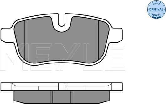 Meyle 025 245 5918 - Bromsbeläggssats, skivbroms xdelar.se