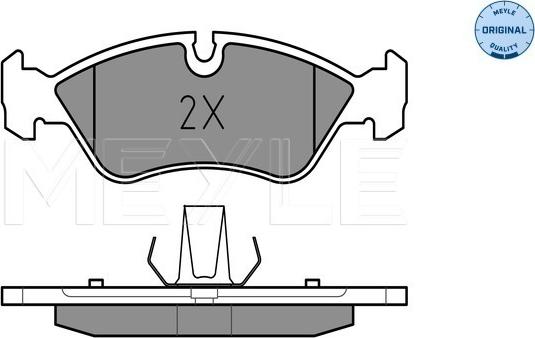 Meyle 025 218 6217 - Bromsbeläggssats, skivbroms xdelar.se