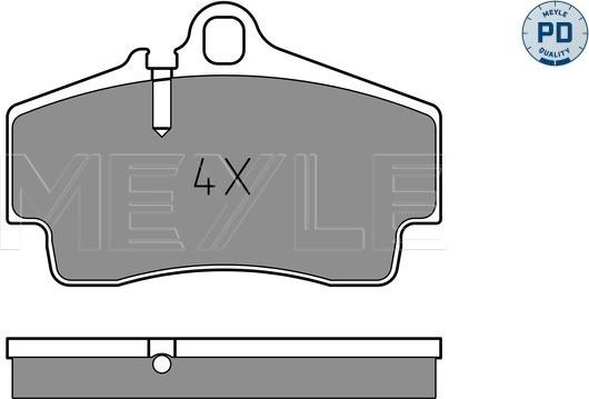 Meyle 025 217 9216/PD - Bromsbeläggssats, skivbroms xdelar.se