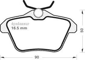 Magneti Marelli PF0111 - Bromsbeläggssats, skivbroms xdelar.se