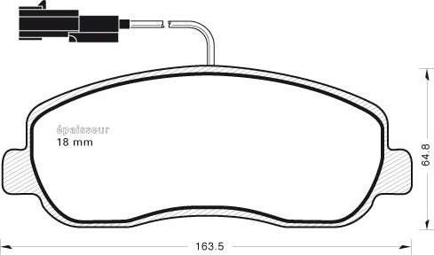 Valeo 302401 - Bromsbeläggssats, skivbroms xdelar.se