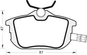 Magneti Marelli PF0336 - Bromsbeläggssats, skivbroms xdelar.se