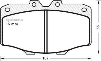 Magneti Marelli PF0984 - Bromsbeläggssats, skivbroms xdelar.se